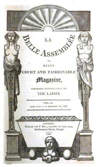 La Belle Assemblee Ladies Newspaper