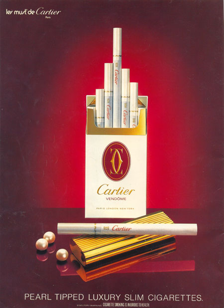 Реклама сигарет Cartier